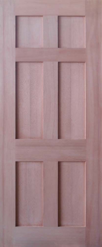 6 Panel Shaker Door Timber Finish - 2nd Fix Doors and Hardware | Doors ...