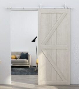 Barn Door Track & Rollers (white)