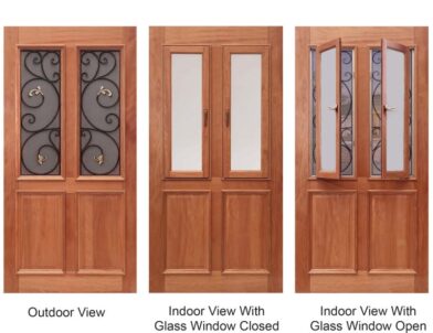 1/2 Glass Colonial 4 Panel "2 In 1" En904ao