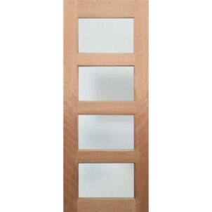 Horizontal 4 Panel Glass