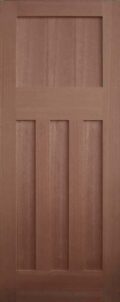 4 Panel (bungalow) Shaker Door Timber Finish